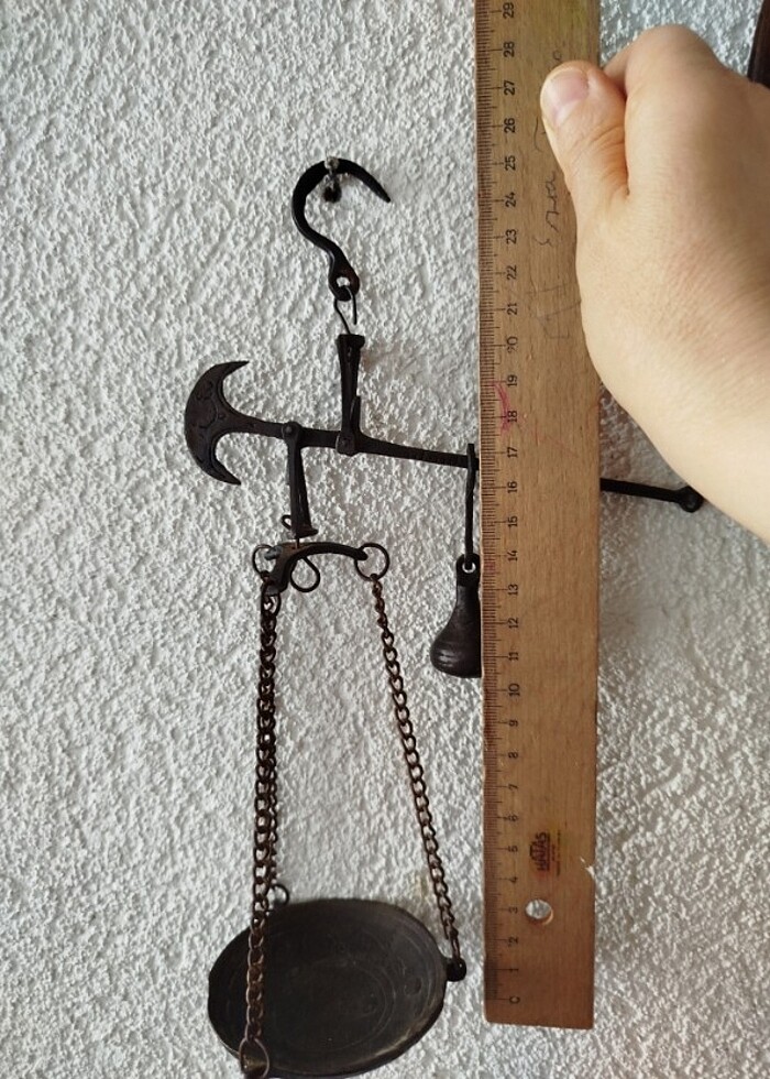 Pirinç malzeme dekorluk kantar - Görsel 2