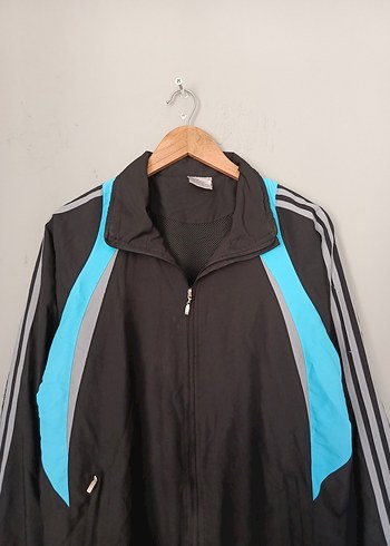 m Beden siyah Renk vintage bomber rüzgarlık yağmurluk ceket 1990'lar