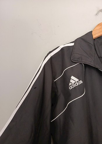 tek beden Beden siyah Renk vintage spor UEFA ceket yağmurluk