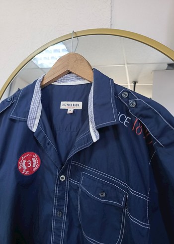 xl Beden vintage y2k polo cepli kargo gömlek