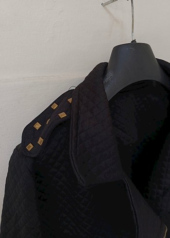 American Vintage vintage Fermuarlı zımba Biker Ceket