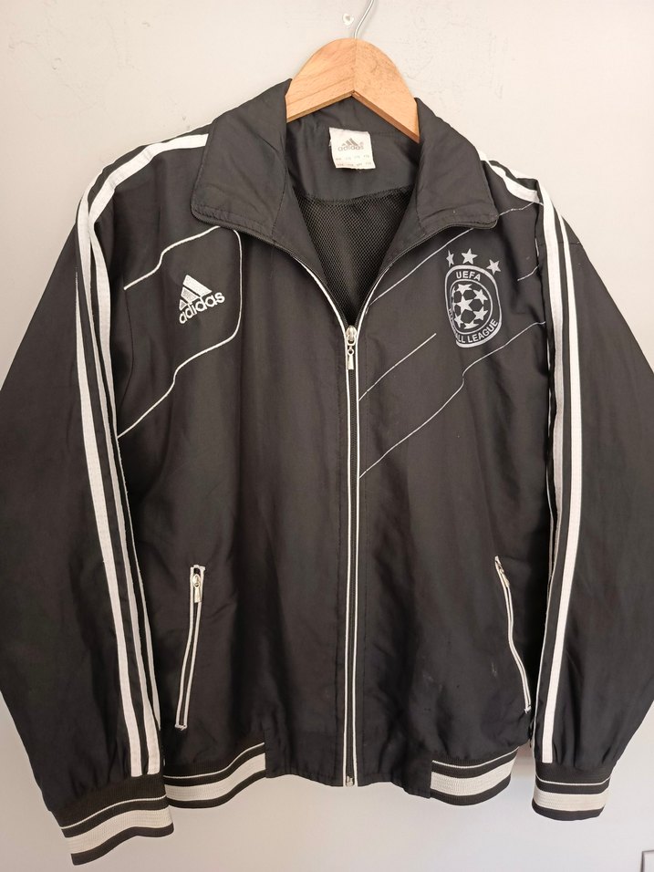 vintage spor UEFA ceket yağmurluk - Görsel 5