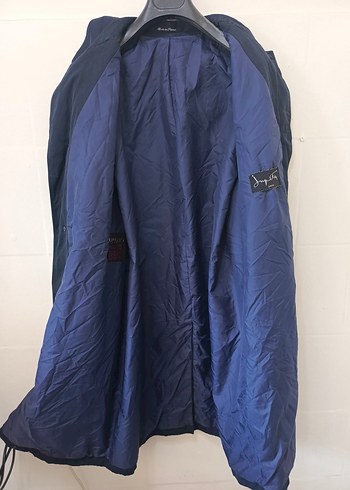 universal Beden lacivert Renk vintage oversize trenckot ceket