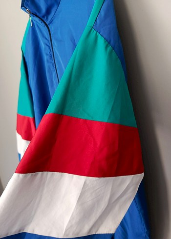 vintage 90's oversize ceket yağmurluk - Görsel 6