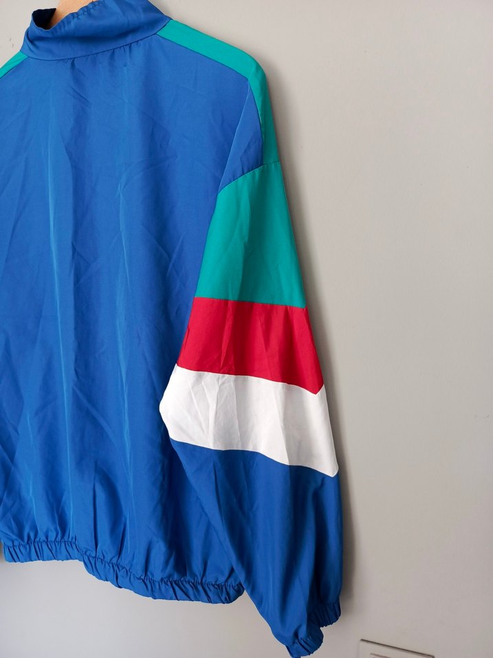 vintage 90's oversize ceket yağmurluk - Görsel 2