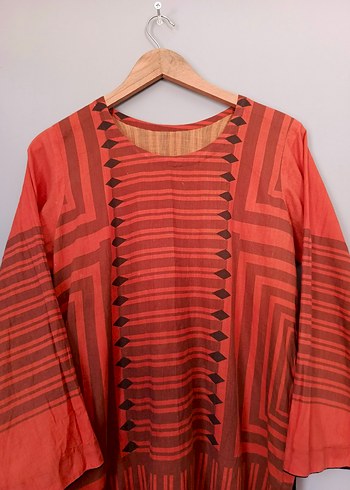 vintage bohem keten plaj tunik elbise - Görsel 6