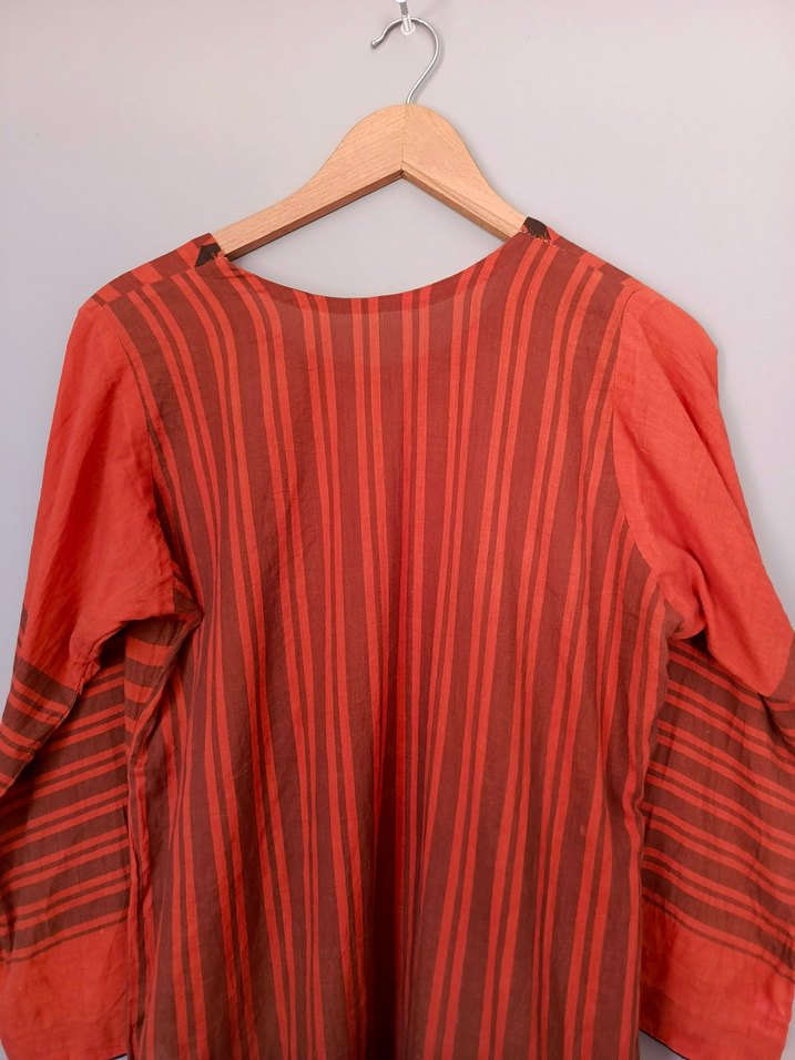 vintage bohem keten plaj tunik elbise - Görsel 3