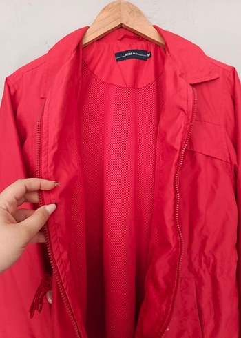 vintage oversize yağmurluk ceket - Görsel 2