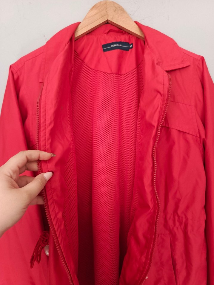 vintage oversize yağmurluk ceket - Görsel 2