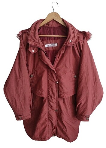 Vintage oversize uzun ceket mont kaban parka 