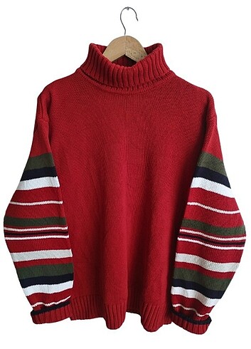 Vintage oversize boğazlı kazak