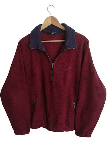 Vintage oversize outdoor hırka ceket polar mont