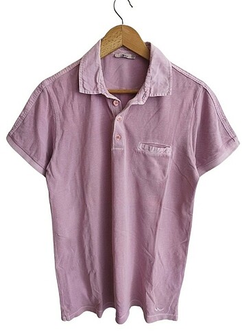 Vintage Polo yaka slim klasik tişört