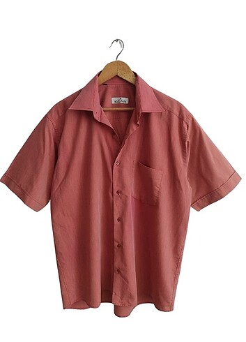Vintage oversize kisa kol gömlek