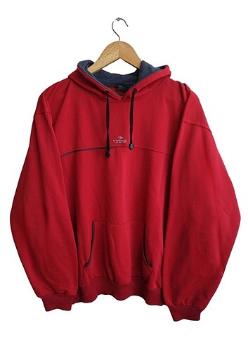 Vintage oversize kapşonlu sweatshirt 