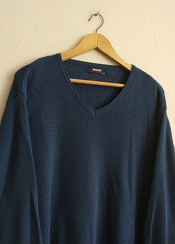 xl Beden Vintage v yaka kazak sweatshirt