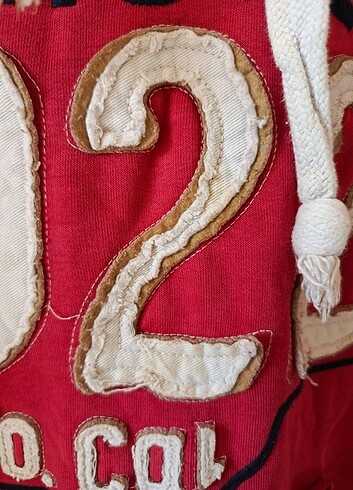 s Beden kırmızı Renk Vintage kapşonlu sweatshirt hoodie