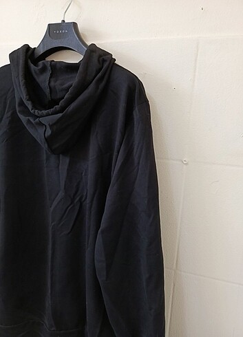 universal Beden siyah Renk Kapşonlu logolu sweatshirt