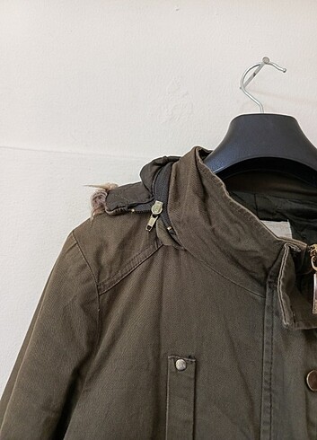 40 Beden Vintage kapşonlu mont kaban parka