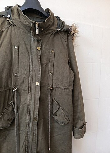 Vintage kapşonlu mont kaban parka  - Görsel 6