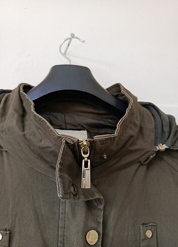 Vintage kapşonlu mont kaban parka  - Görsel 8