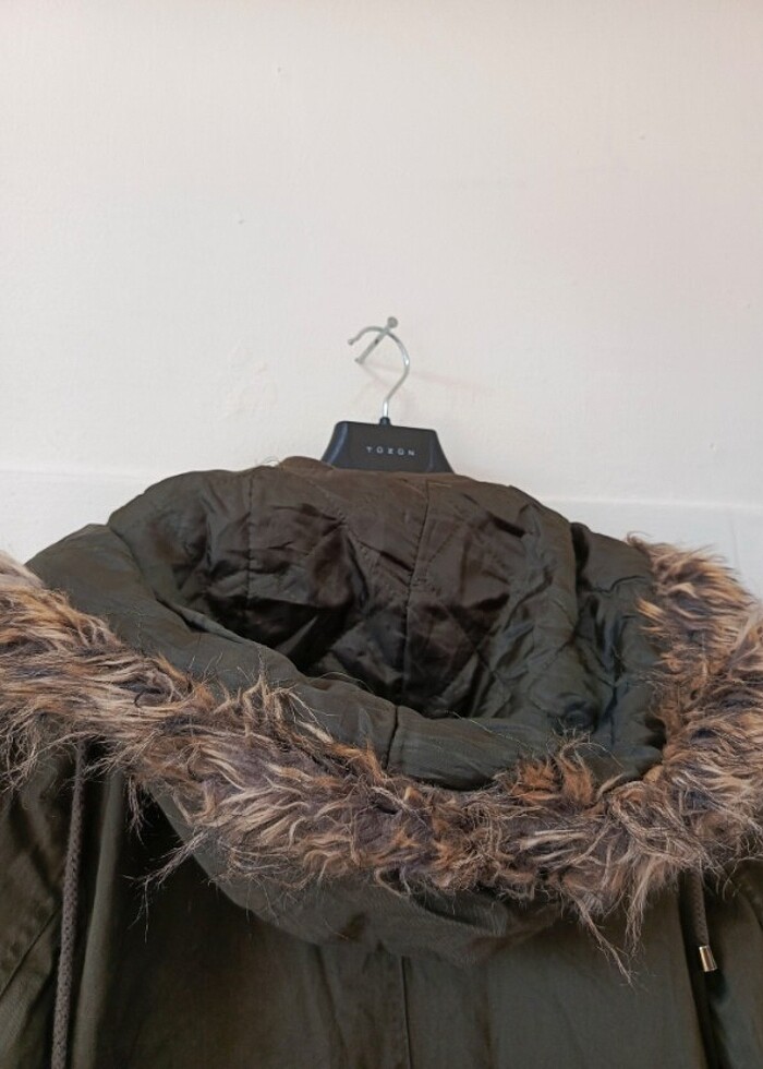 Vintage kapşonlu mont kaban parka  - Görsel 5