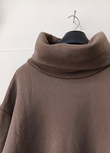 Zara Vintage oversize boğazlı kazak sweatshirt