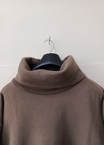 m Beden Vintage oversize boğazlı kazak sweatshirt