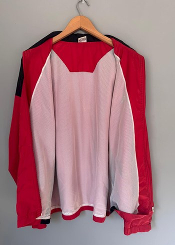 vintage oversize 90s spor yağmurluk ceket - Görsel 11