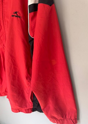 vintage oversize 90s spor yağmurluk ceket - Görsel 6