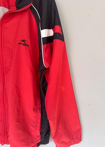 vintage oversize 90s spor yağmurluk ceket - Görsel 2