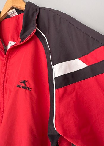 vintage oversize 90s spor yağmurluk ceket - Görsel 7