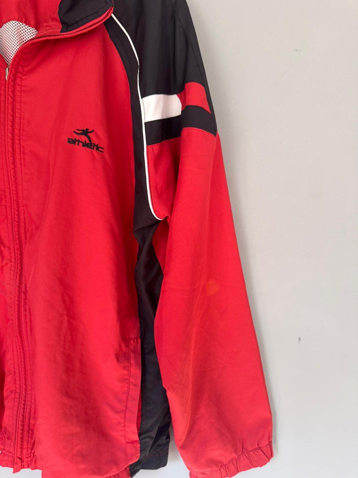 vintage oversize 90s spor yağmurluk ceket - Görsel 2