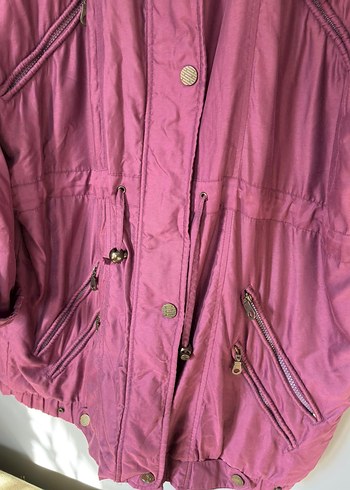 vintage uzun yağmurluk parka mont ceket 90s - Görsel 4