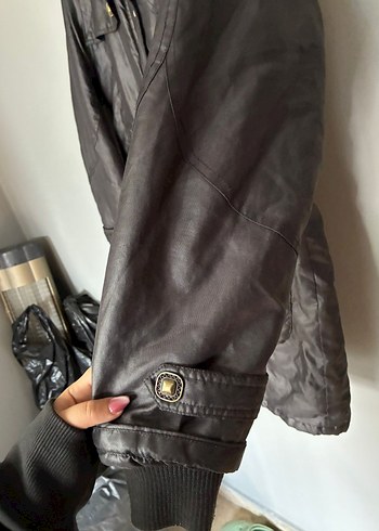 Vintage uzun Parlak  Parka kaban mont 90s - Görsel 6