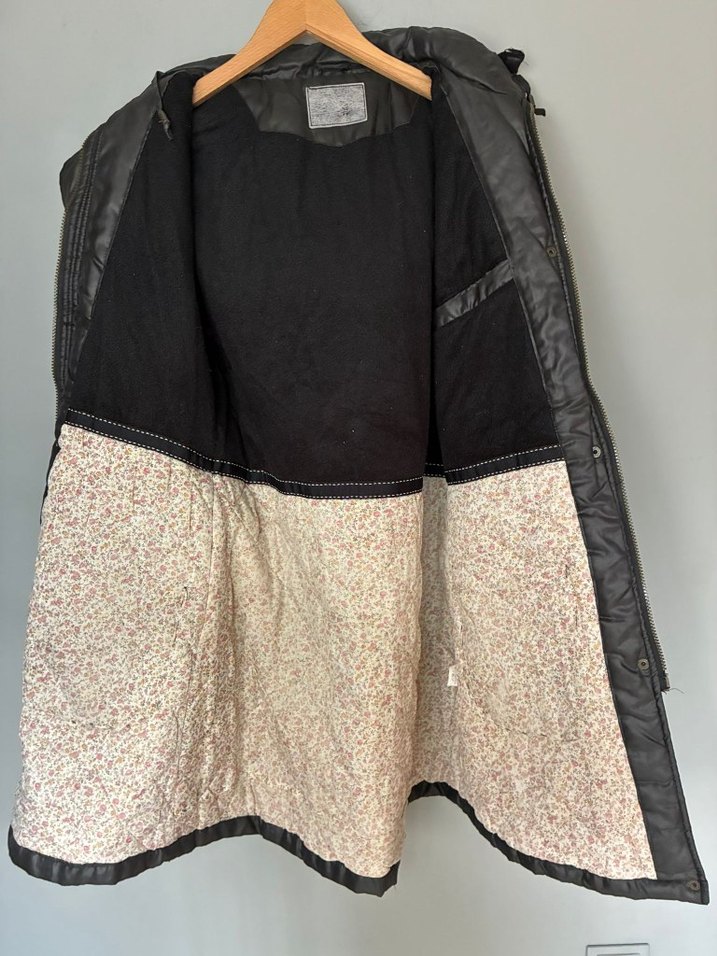 Vintage uzun Parlak  Parka kaban mont 90s - Görsel 3