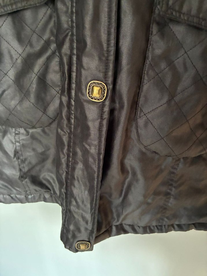 Vintage uzun Parlak  Parka kaban mont 90s - Görsel 5