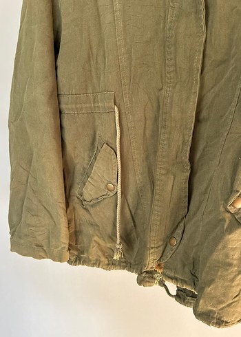 Vintage Y2K Peluş Astarlı Parka mont - Görsel 6