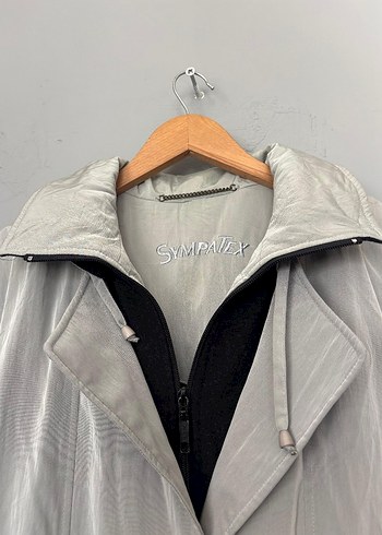 vintage uzun yağmurluk kaban ceket sympatex - Görsel 8