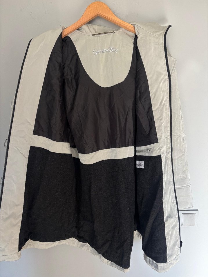 vintage uzun yağmurluk kaban ceket sympatex - Görsel 4