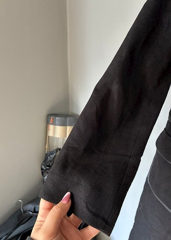 vintage kürk yaka uzun kaban mont palto - Görsel 6