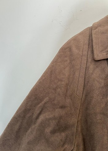 vintage oversize kaşmir yün kaban palto mont - Görsel 3