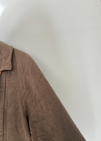 vintage oversize kaşmir yün kaban palto mont - Görsel 4