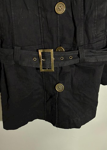 vintage Y2K kemerli askeri parka mont - Görsel 6