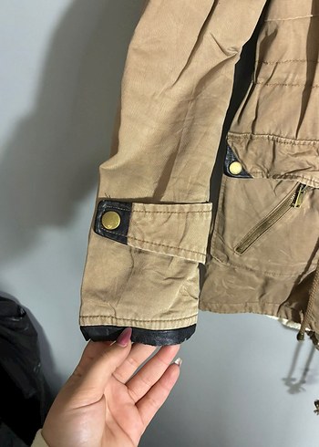 içi peluş mont Ceket parka - Görsel 5