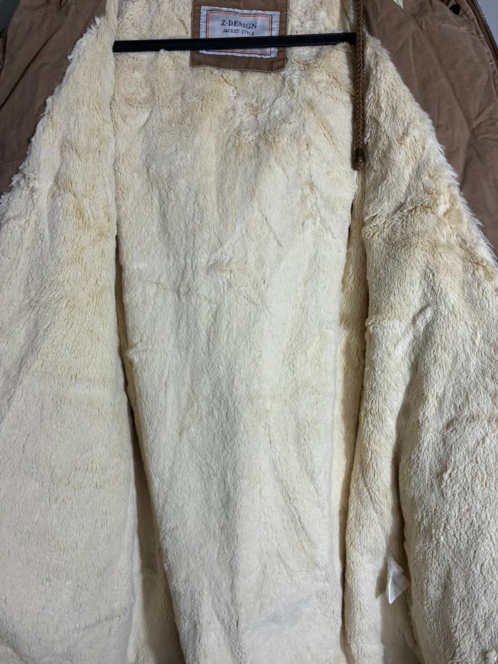 içi peluş mont Ceket parka - Görsel 3