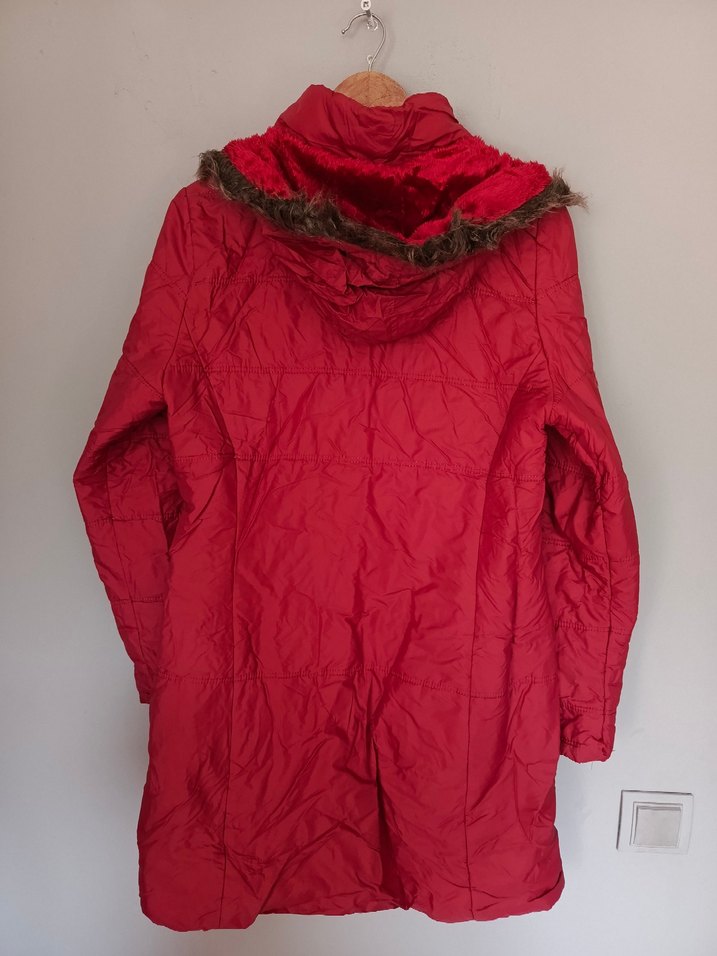 vintage uzun şişme mont yağmurluk kaban - Görsel 3