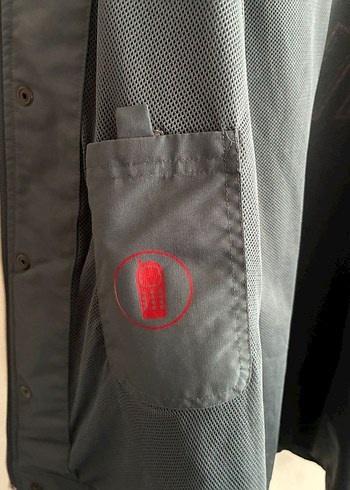 vintage oversize 90s yağmurluk ceket - Görsel 4