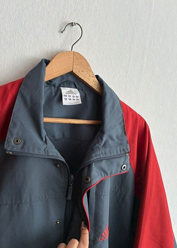 vintage oversize 90s yağmurluk ceket - Görsel 9