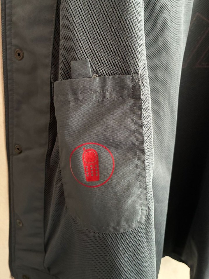 vintage oversize 90s yağmurluk ceket - Görsel 4